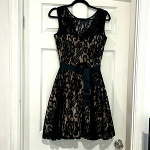 Sexy black lace cocktail dress!